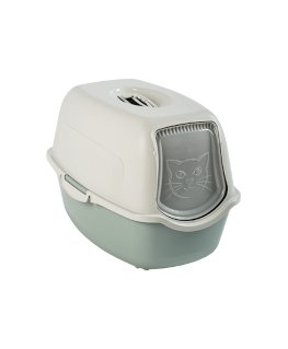 Rotho Bailey Cat Hooded litter box Green, White