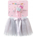 Inca Silver Tutu + Ribbon With Crown