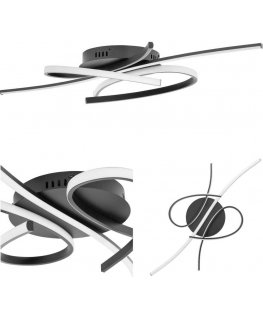 Uniprodo Lempa sufitowa nowoczesna LED with console - przeplatające lines