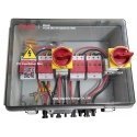 CNC PV disconnect panel, DC 4in-4out, IP66