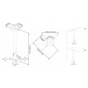 Multibrackets M Universal Projector Ceiling Mount 500-800 with Finetune