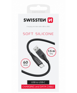 Cable USB - USB C 1 m silicon pink