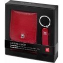 Travel set Zwilling Twinox - skórzane etui, 4 elements - Red