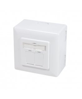 LogiLink NP0126 socket-outlet RJ-45 Metallic, White