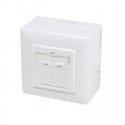 LogiLink NP0126 socket-outlet RJ-45 Metallic, White