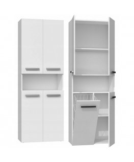 Topeshop NEL 1K DK BIEL vannas istabas skapītis Balts