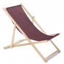 Classic beech deckchair GreenBlue GB183M Melange burgundy