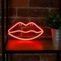Forever Light Neon LED Light LIPS red Bat + USB FLNEO8 Koristevalohahmo