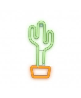 Forever Light Neon LED Light CACTUS orange green Bat + USB FLNEO2 Light decoration figure