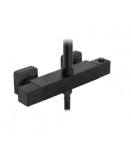 Invena Thermostatic shower set Svart, black