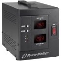 PowerWalker AVR 2000/SIV jännitteensäädin 2 AC-pistorasia(a) 230 V musta