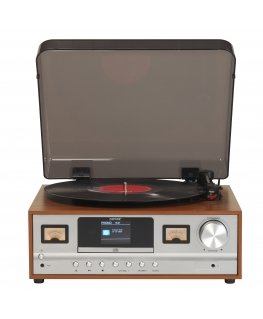 Denver MRD-52LIGHTWOOD vinüülimängija Hõbe, Puit