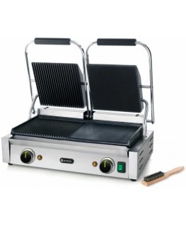 Contact grid with double grooves, smooth, 3600 W - Hendi 263907