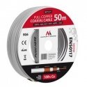 Maclean MCTV-471 coaxial cable RG-6/U 50 m White