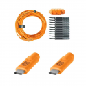 Tether Tools USB-C to Micro-B- Cable-System 9,40m orange