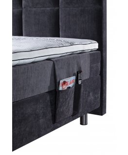 Sleepwell RED/BLACK CONTINENTAL BED POCKET / 34x1x68 / MANGO Light Grey (18711)