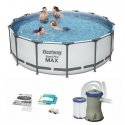 Frame Pool 14 FT 427 x 122 cm STEEL PRO MAX BESTWAY
