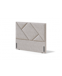 Sleepwell RED/BLACK GEOMETRY HEADBOARD / 121x131x12.5 / VERANO Light Beige (18302)