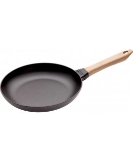 Frying pan żeliwna with wooden holder Staub - 26 cm