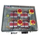 CNC PV disconnect panel, DC 8in-8out, IP66