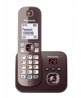 Panasonic KX-TG6821GA telephone DECT telephone Caller ID Brown