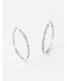 GUESS JUBE02247JWRHT/U korvakoru Rengaskorvakorut Ruostumaton teräs Hopea