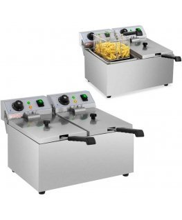 Royal Catering Grill two-seater electric 230 V 2 x 3200W 2 x 8 L