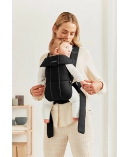 BabyBjörn Mini Woven -kantoreppu, black