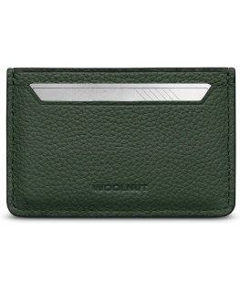 Woolnut Leather Card Holder, green