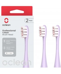 Oclean Professional Clean brush head, 2 pcs, purple