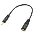 Lindy 35698 audiokaabel 0,2 m 2.5mm 3.5mm Must