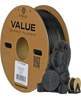 PrimaValue ABS -filamentti 3D -tulostimeen, 1.75 mm, musta