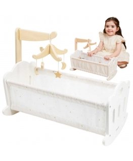 Viga Toys „Viga Polarb“ medinis lopšys lėlėms