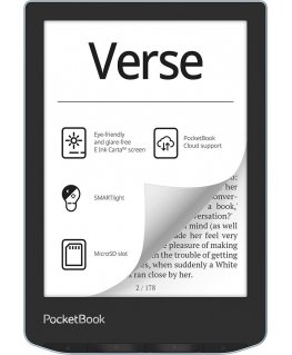 PocketBook Verse e-grāmatu lasītājs 8 GB Wi-Fi Melns, Zils