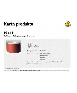 KLINGSPOR ROLL ON PAPER BACKING PS18E 150mm thick. 80 (50mb)