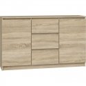 Topeshop 2D3S DĄB SONOMA komoda Topeshop 2D3S DĄB SONOMA komoda