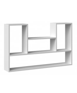 Topeshop BILBAO 4P BIEL полка Свободно подвешиваемая полка Настенный Древесно-стружечная плита (ДСП) Белый