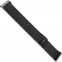 Fixed smartwatch mesh strap, 22 mm, black
