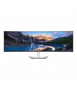 DELL UltraSharp U4924DW LED display 124,5 cm (49") 5120 x 1440 pikseliä 5K Ultra HD LCD musta, Hopea