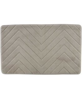 Beldray LA032647LGRYUFFEU7 Antibac Chevron Memory Foam Bath Mat