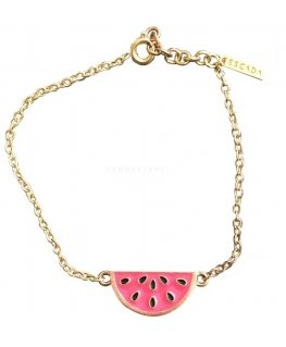 Escada, Summer Limited Edition - Sorbetto Rosso, Metal, Melon, Bracelet, 11939595, 17 cm, Gold, For Women