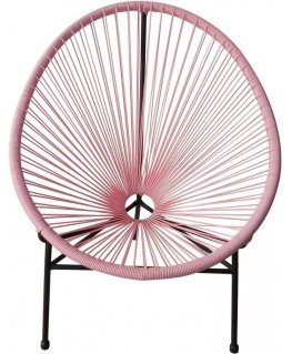 Fotel żyłkowy Arthur pink PATIO