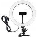 Puluz LED ring lamp 26cm With phone holder and clip
