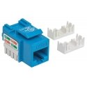 Intellinet Keystone Jack, Cat6, UTP, Punch-down, Blue