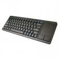 Omega OKB004B Wireless Keyboard + TouchPad For Smart TV / Android / MacOS / Linux / iTV / 2.4 Ghz USB Black (ENG)