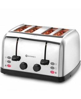 Toaster Hendi opiekacz kanapkowy na 4 grzanki 3 funkcje 7 poziomów grzania 1500 W