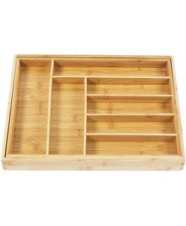 GreenBlue Expandable Bamboo Cutlery Holder, 325-500x430x45mm, GB379
