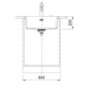 Granite sink Franke Maris, MRG 110-52, Cashmere, manual valve