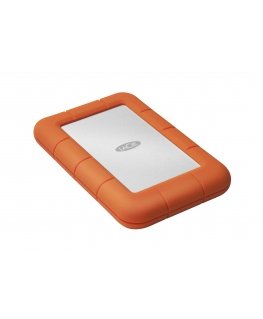 LaCie Rugged Mini išorinis kietasis diskas 1 TB Oranžinė, Sidabras