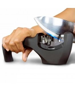 Kitchen knife sharpener, 3-stage